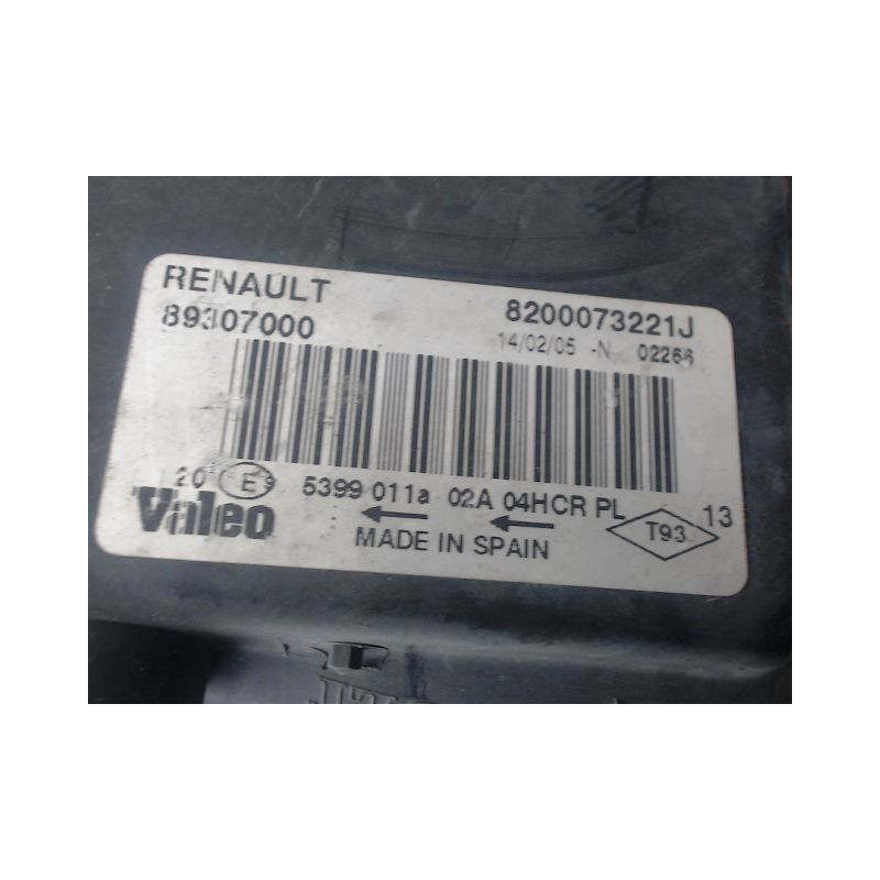 PHARE DROIT RENAULT MEGANE