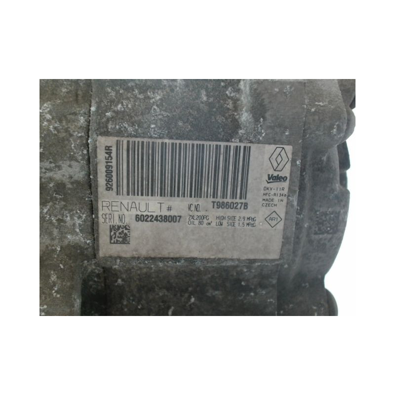 COMPRESSEUR AIR CONDITIONNE DACIA DUSTER BREAK Phase 2 2013-...