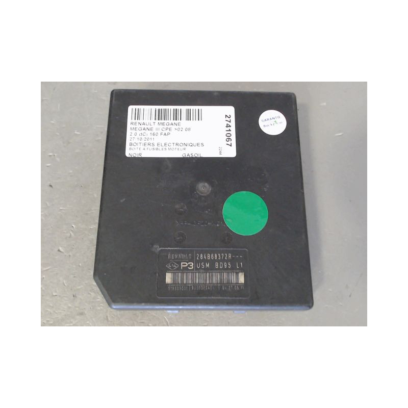 BOITE A FUSIBLES RENAULT MEGANE III CPE -08
