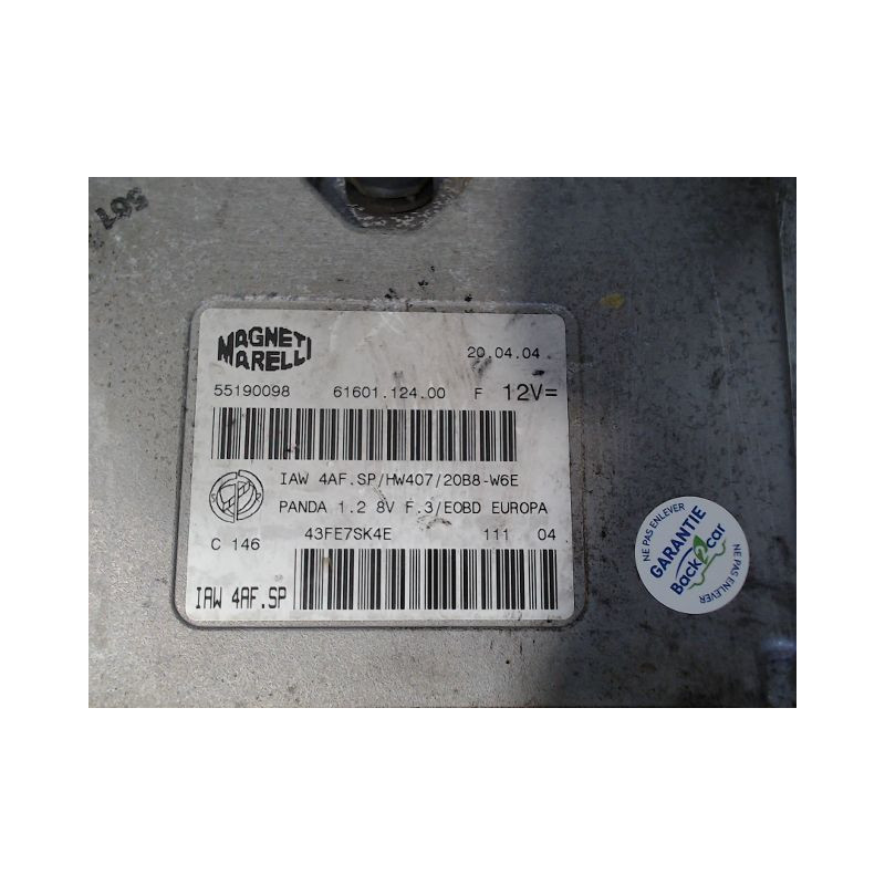 CALCULATEUR MOTEUR FIAT PANDA
