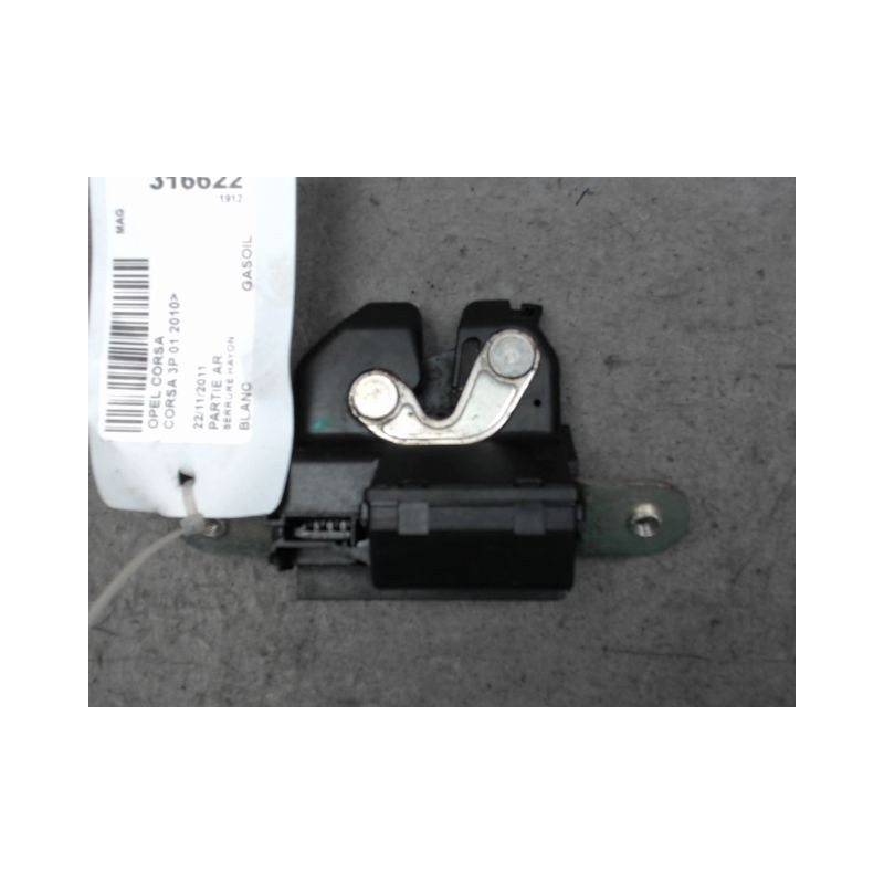 SERRURE HAYON  OPEL CORSA 2010-