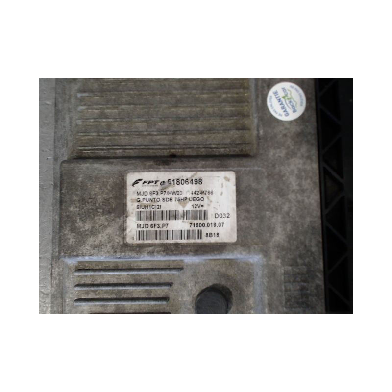 CALCULATEUR MOTEUR FIAT GRANDE PUNTO 2005-