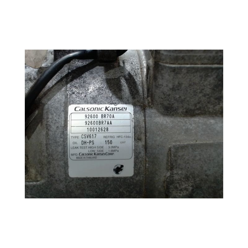 COMPRESSEUR AIR CONDITIONNE NISSAN QASHQAI