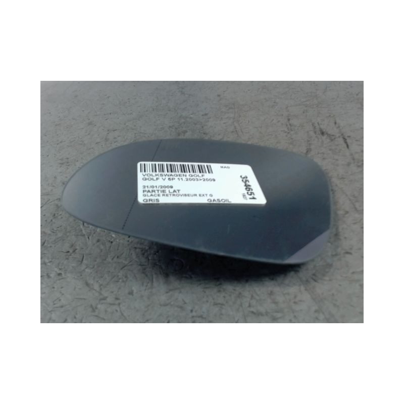 GLACE RETROVISEUR EXT G VOLKSWAGEN GOLF V 2003-2009