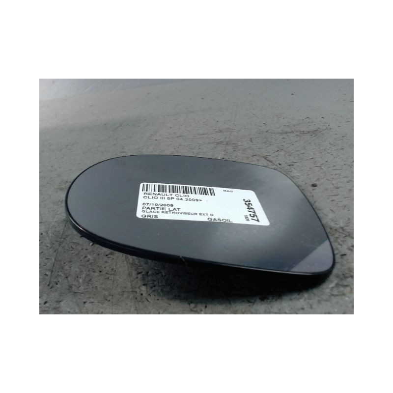 GLACE RETROVISEUR EXT D RENAULT CLIO III 2009-
