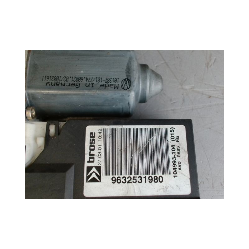 MECANISME+MOTEUR LEVE-GLACE AVANT DROIT CITROEN C5 1 PHASE 1 GASOIL