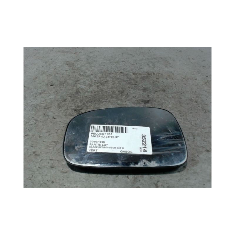 GLACE RETROVISEUR EXT D PEUGEOT 306 93-97