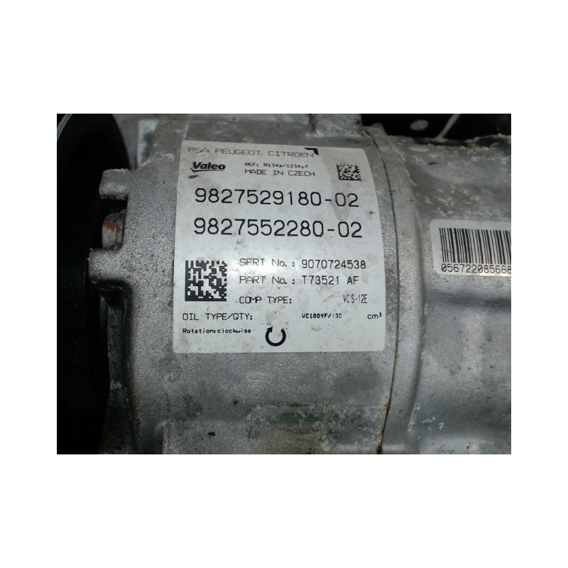 COMPRESSEUR AIR CONDITIONNE PEUGEOT 308