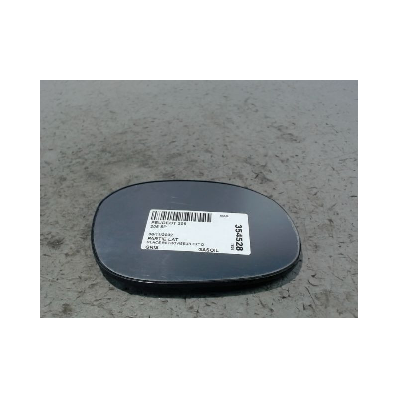 GLACE RETROVISEUR EXT D PEUGEOT 206 5P