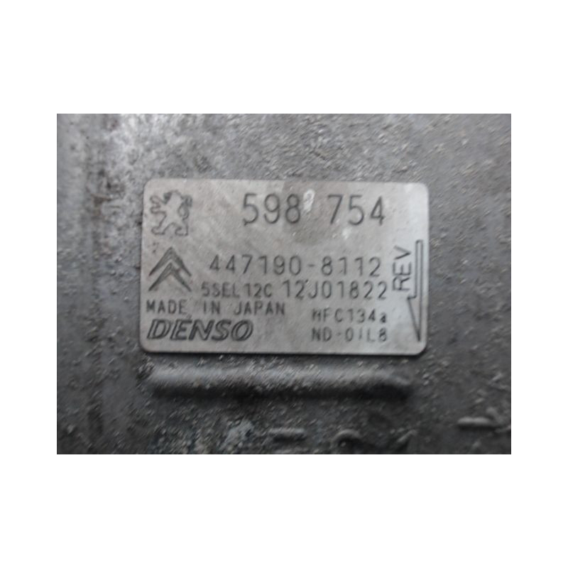 COMPRESSEUR AIR CONDITIONNE PEUGEOT 308 2007-