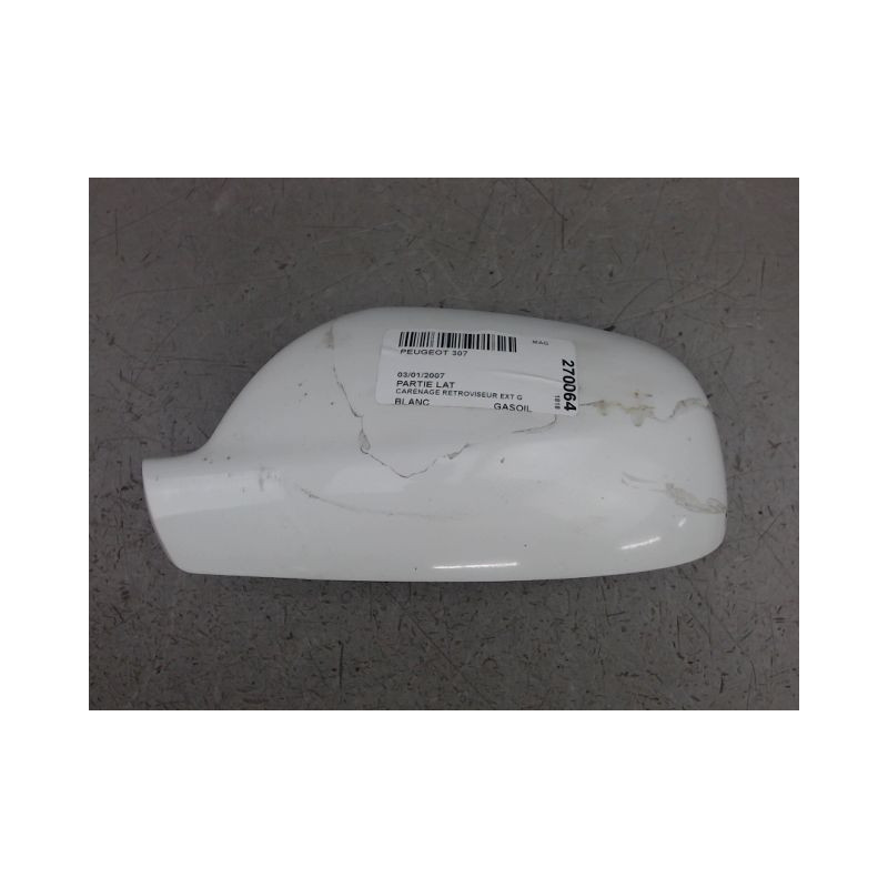 CARENAGE RETROVISEUR EXTERIEUR GAUCHE PEUGEOT 307
