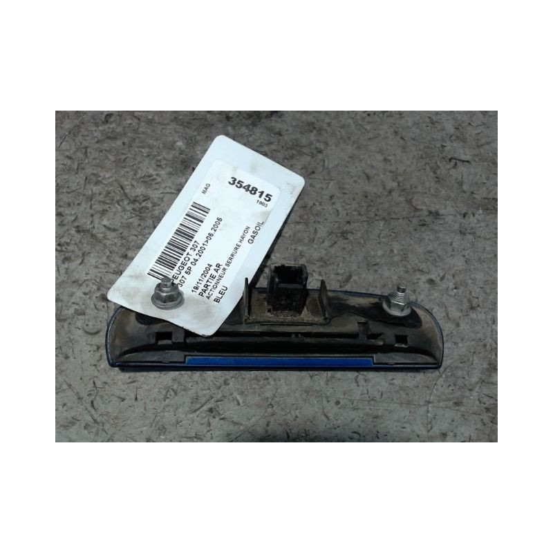 ACTIONNEUR SERRURE HAYON  PEUGEOT 307 2001-2005