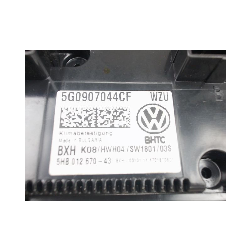 COMMANDE DE CHAUFFAGE VOLKSWAGEN GOLF