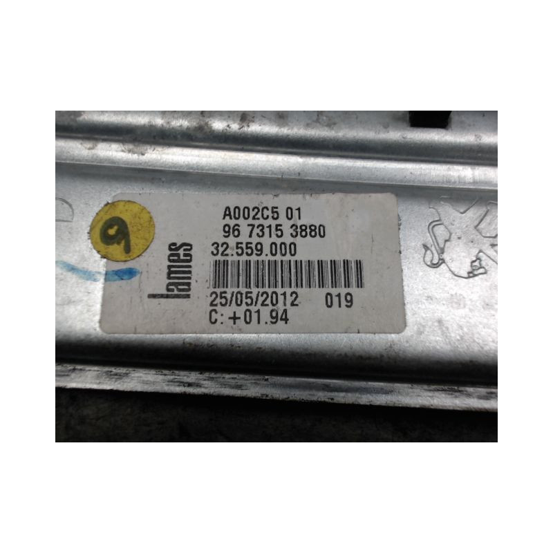 MECANISME LEVE-GLACE ARRIERE DROIT PEUGEOT 208