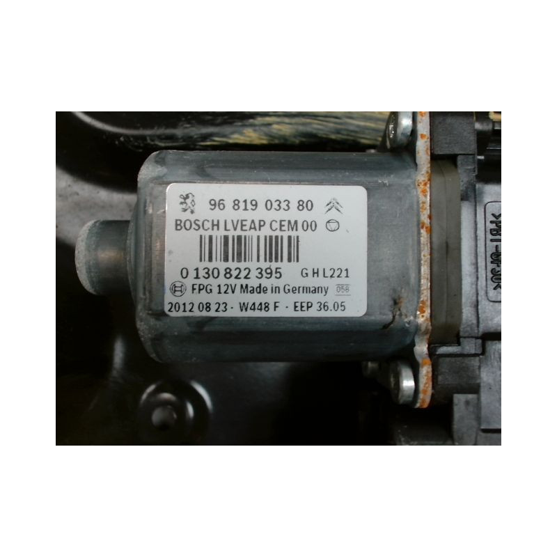 MECANISME+MOTEUR LEVE GLACE AILE ARRIERE GAUCHE PEUGEOT 308