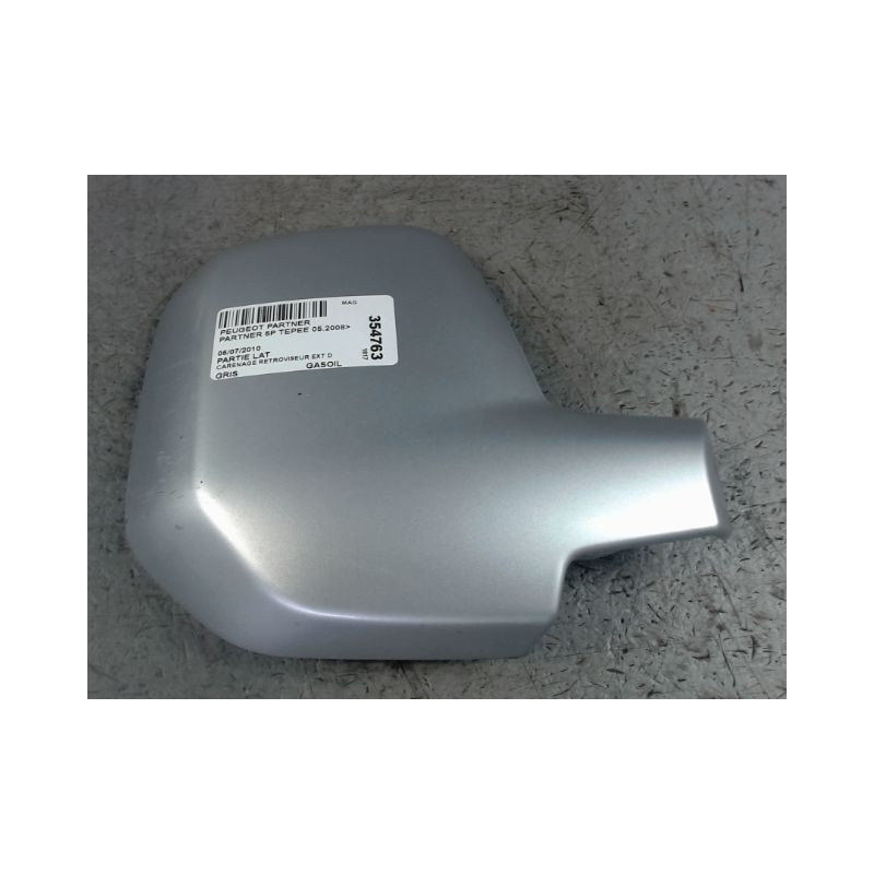 CARENAGE RETROVISEUR EXTERIEUR DROIT PEUGEOT PARTNER TEPEE 2008-