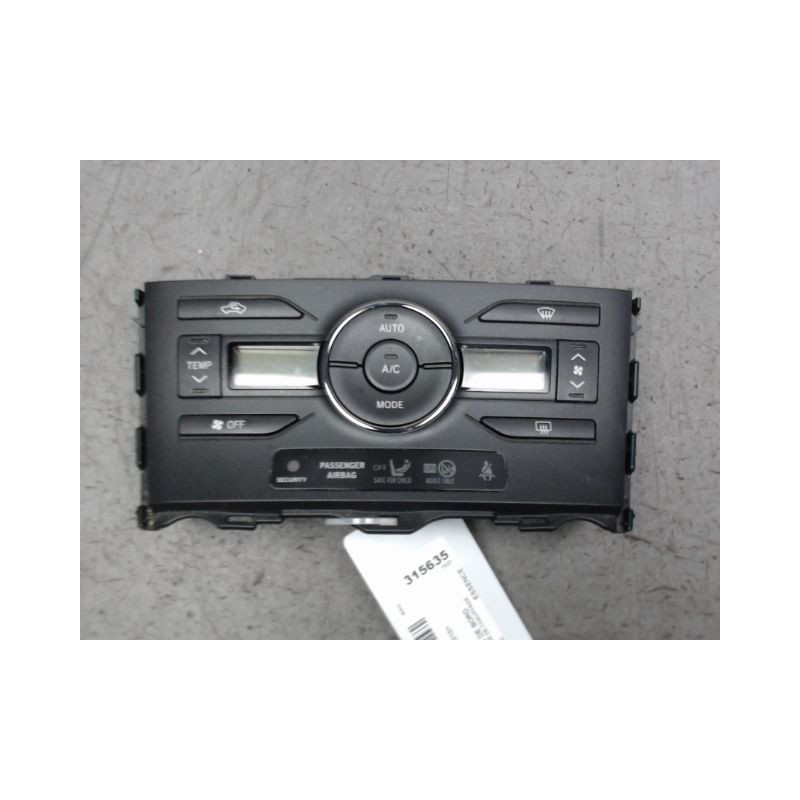 COMMANDE DE CHAUFFAGE TOYOTA AURIS 2010-