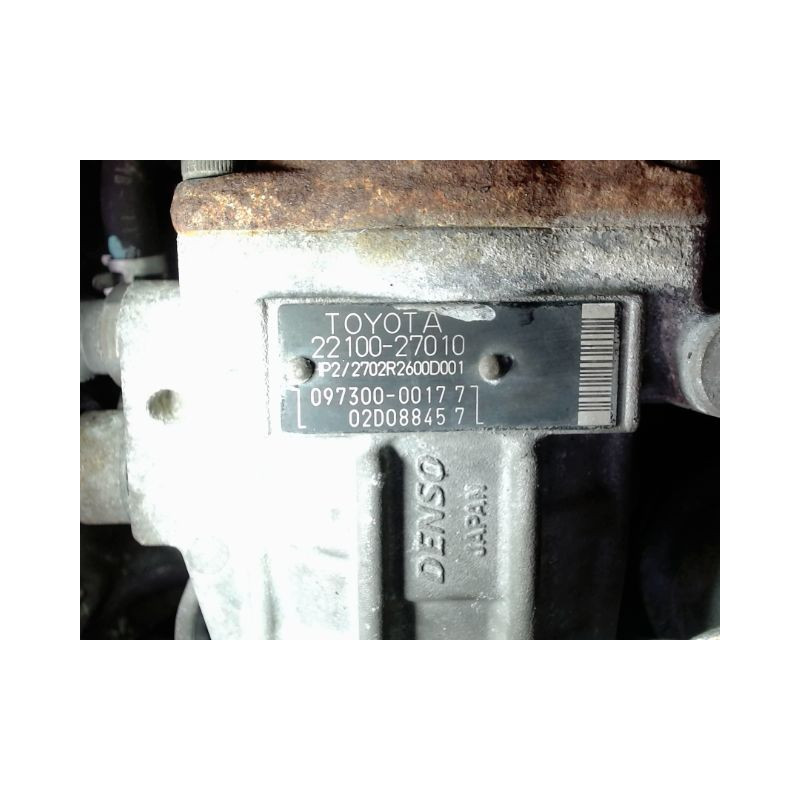 MOTEUR DIESEL TOYOTA RAV4 2000- 2.0 D 4WD 