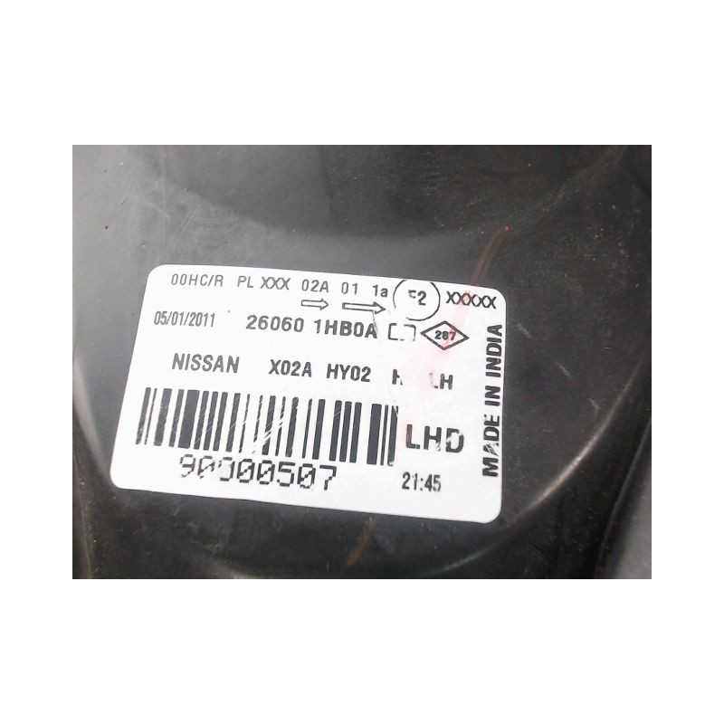 PHARE GAUCHE NISSAN MICRA