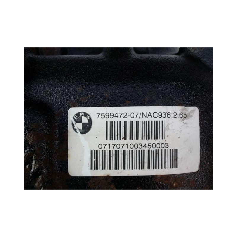 PONT ARRIERE BMW SERIE 1 II  2011-... 118 d