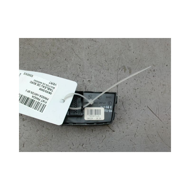 BOUTON DE WARNING FIAT PANDA II 2003-2012