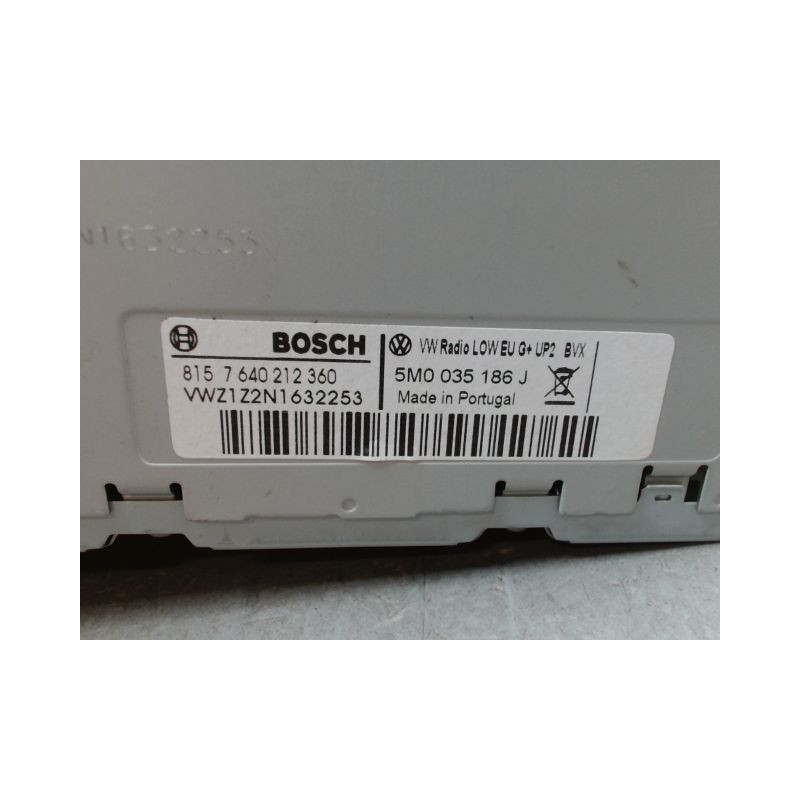 AUTORADIO VOLKSWAGEN POLO V Phase 1 (6R) 2009-2014