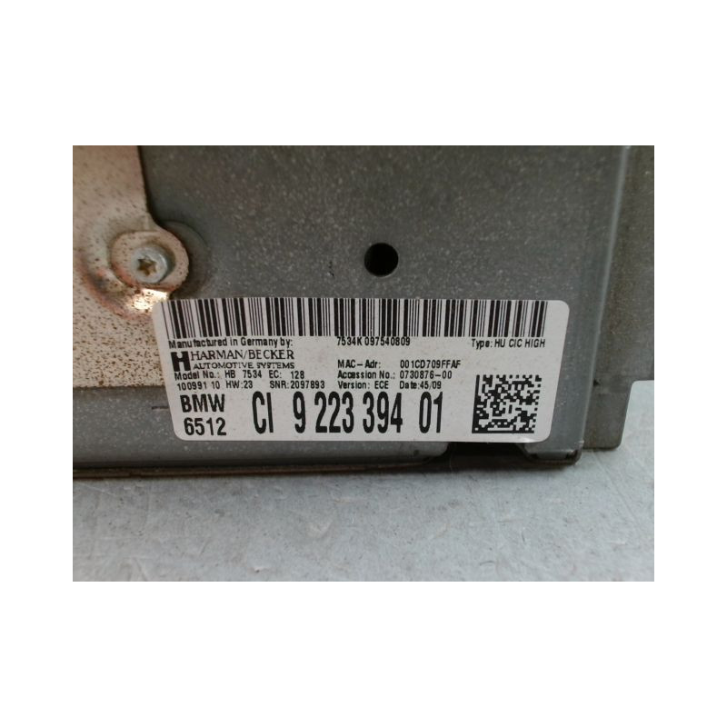 AUTORADIO BMW SERIE 7 (E65) 2005-