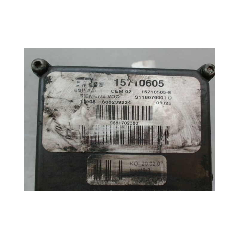 UNITE HYDRAULIQUE ABS PEUGEOT 407 BERL. Phase 1 2004-2008