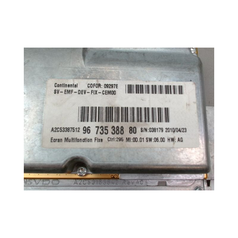 ECRAN GPS CITROEN C3 II Phase 1 (A51) 2009-2013