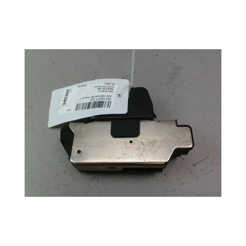 SERRURE HAYON  PEUGEOT 208 Phase 1 2012-...