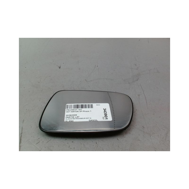 GLACE RETROVISEUR EXT G PEUGEOT 307 Phase 1 2001-2005