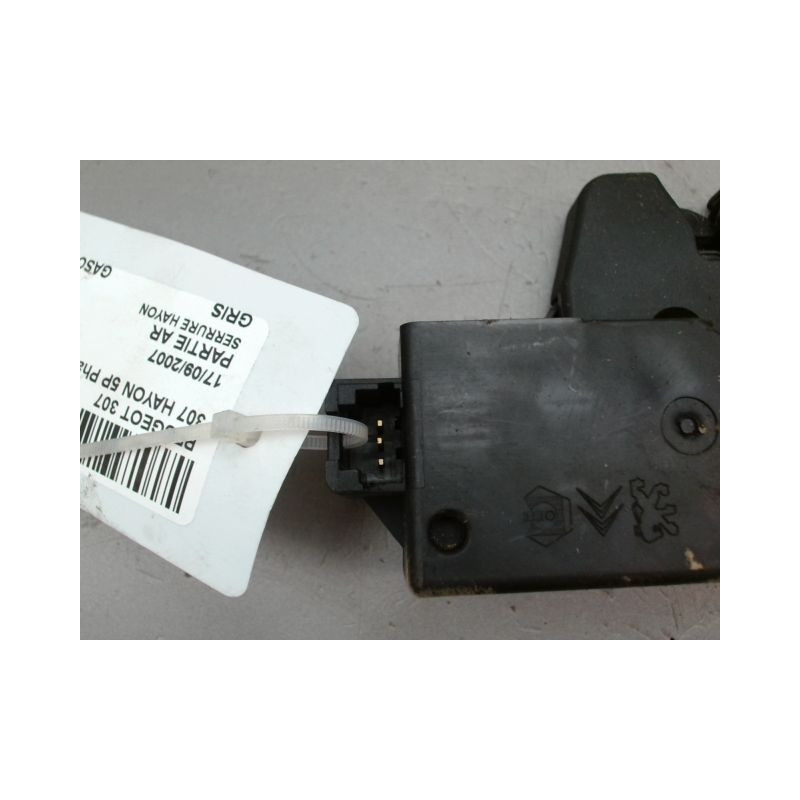 SERRURE HAYON  PEUGEOT 307 Phase 2 2005-2007