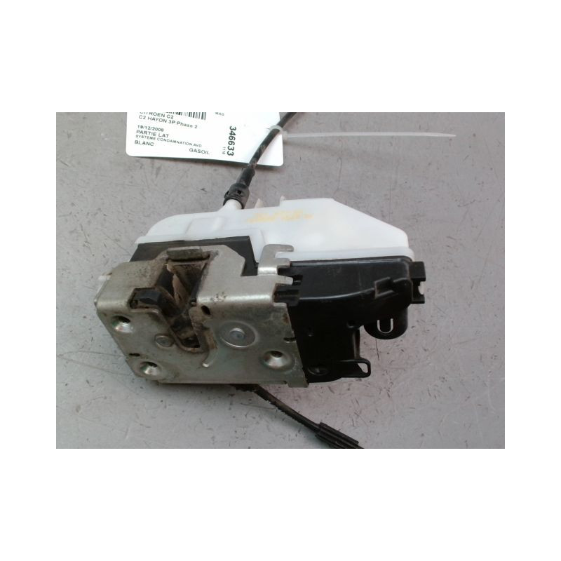SYSTEME CONDAMNATION AVANT DROIT CITROEN C2 Phase 2 2008-2009