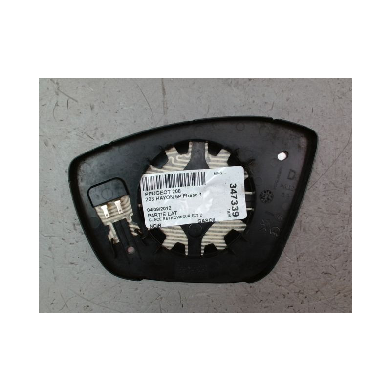 GLACE RETROVISEUR EXT D PEUGEOT 208 Phase 1 2012-...