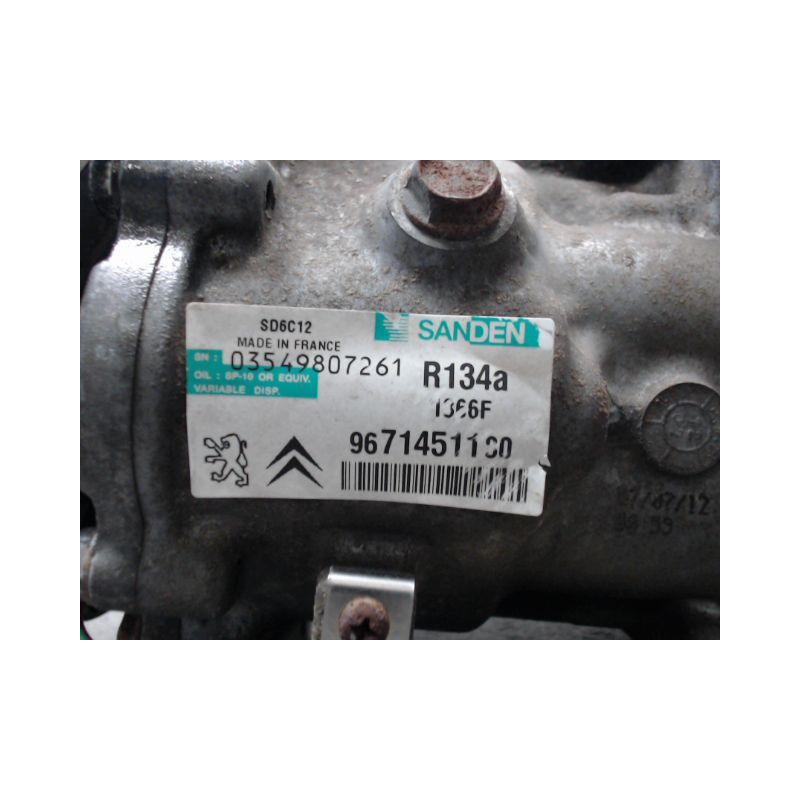 COMPRESSEUR AIR CONDITIONNE PEUGEOT 508 2010-