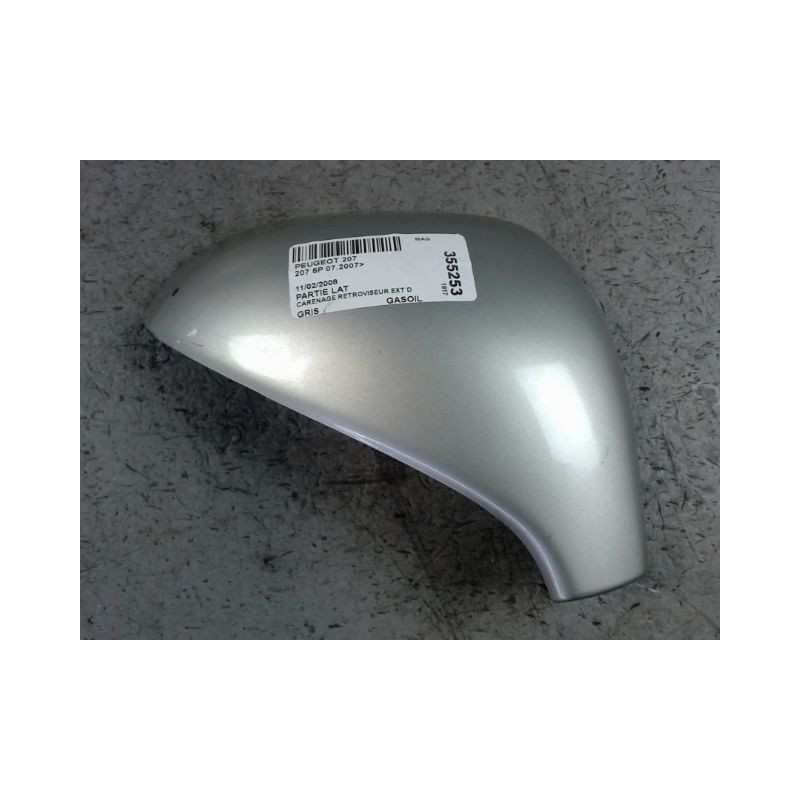CARENAGE RETROVISEUR EXTERIEUR DROIT PEUGEOT 207 2007-