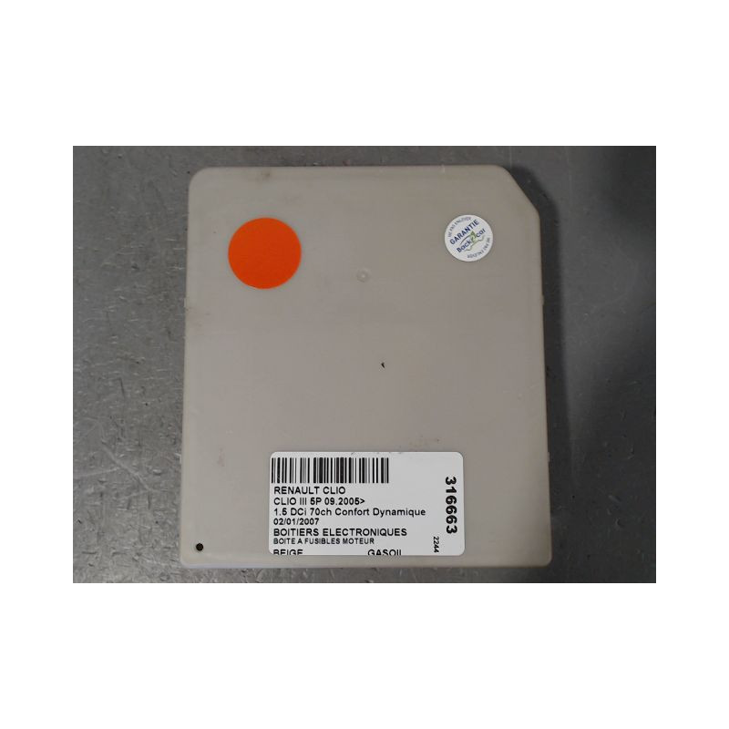 BOITE A FUSIBLES RENAULT CLIO III 2005-