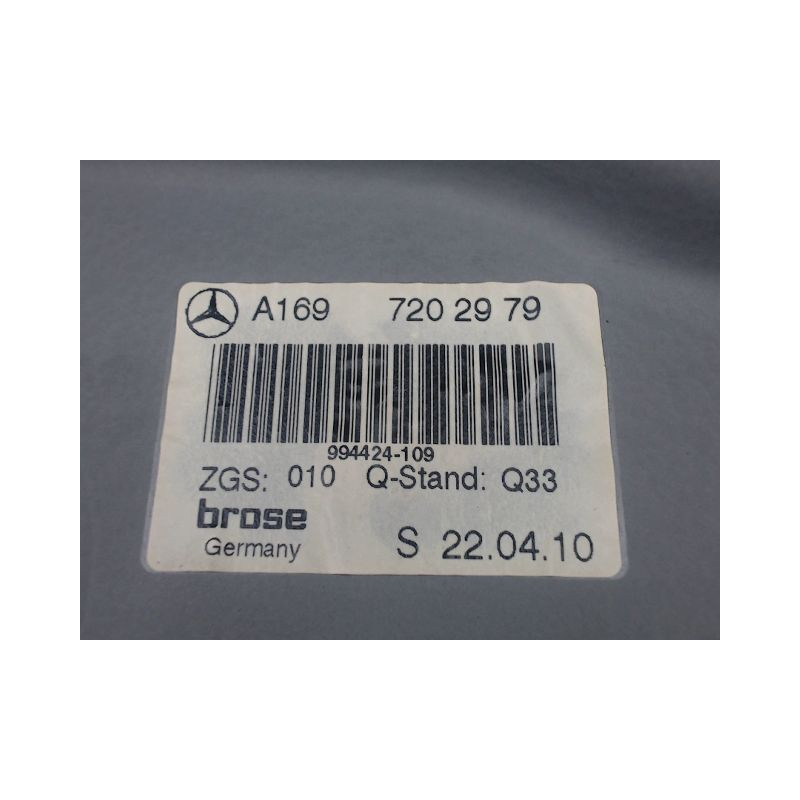 MECANISME LEVE-GLACE AVANT GAUCHE MERCEDES CLASSE A
