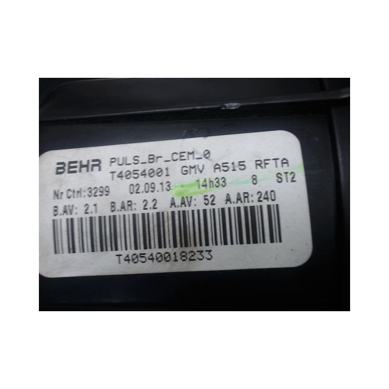 MOTEUR VENTILATEUR CHAUFFAGE CITROEN DS3