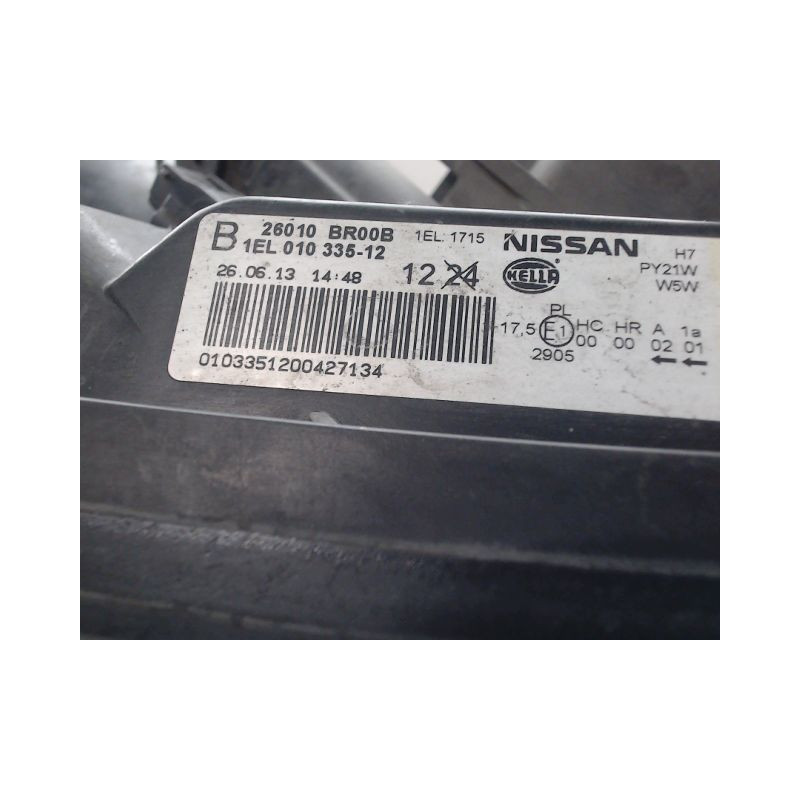 PHARE DROIT NISSAN QASHQAI