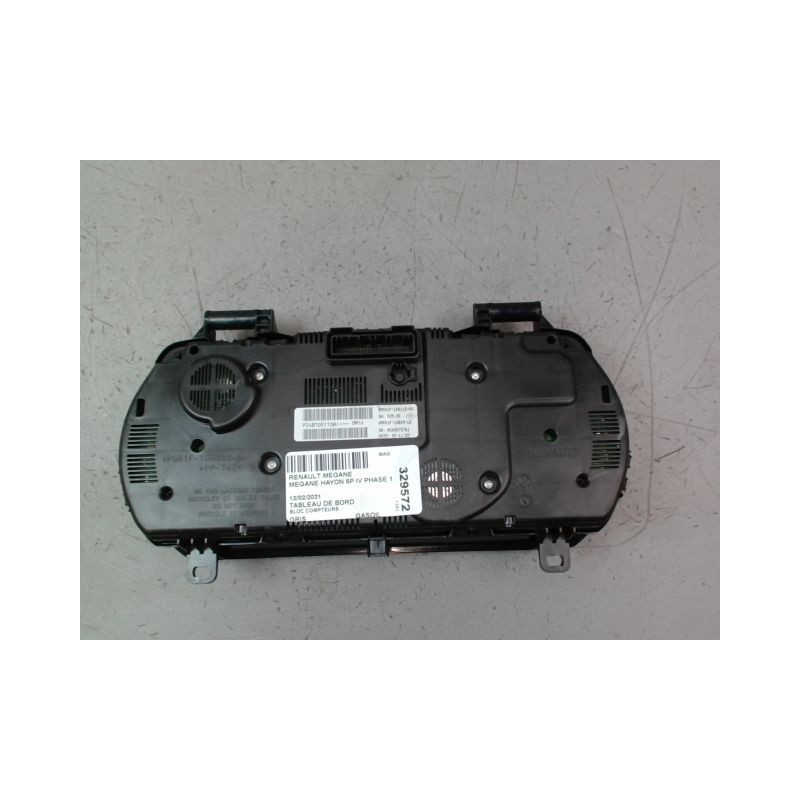 BLOC COMPTEURS RENAULT MEGANE IV PHASE 1 2015-