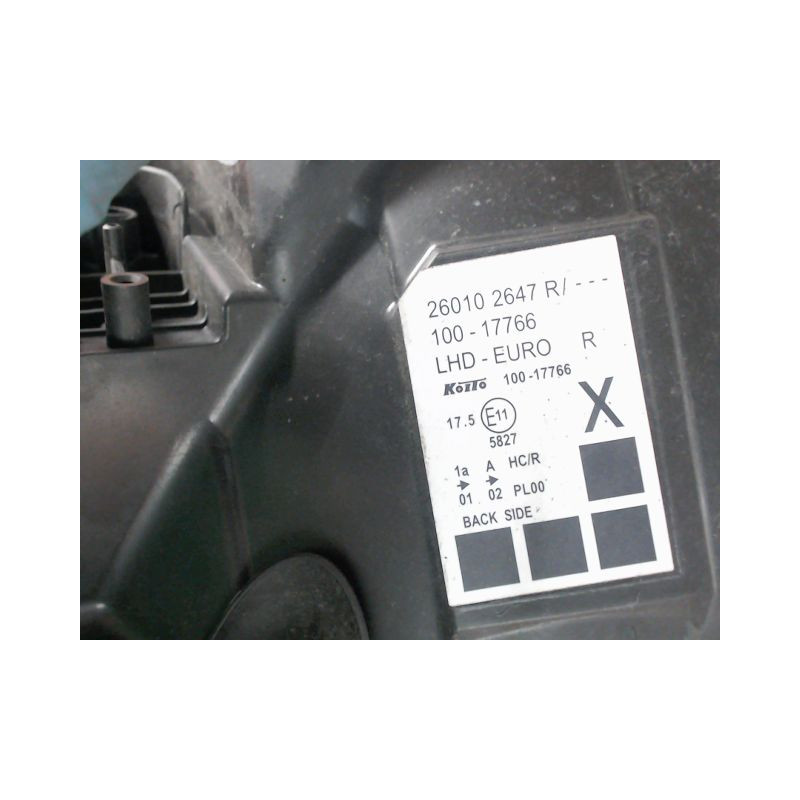PHARE DROIT RENAULT KANGOO