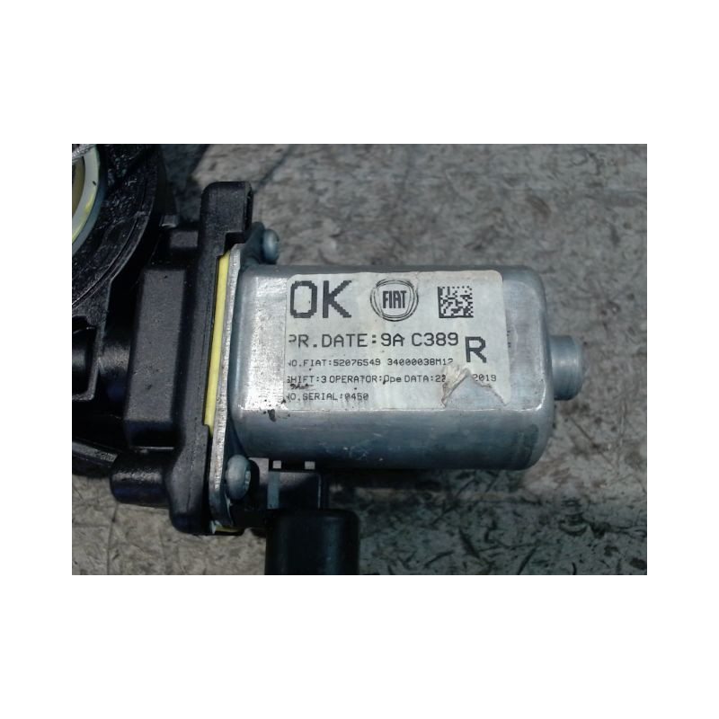 MECANISME+MOTEUR LEVE-GLACE AVANT DROIT FIAT PANDA 2003-