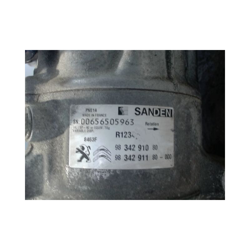 COMPRESSEUR AIR CONDITIONNE PEUGEOT 308 SW 2008-