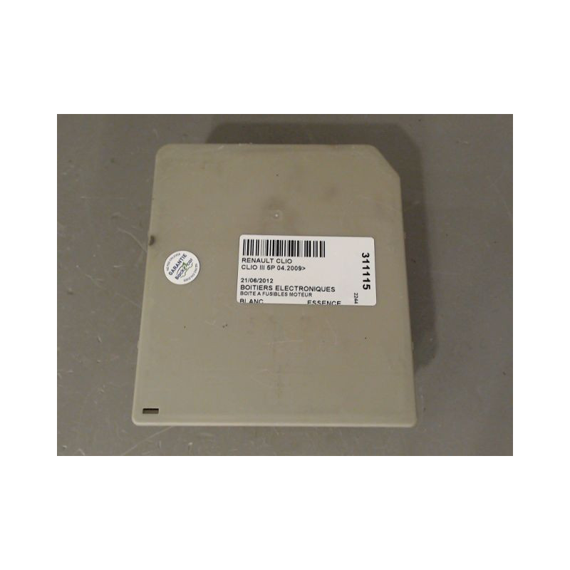 BOITE A FUSIBLES RENAULT CLIO III 2009-