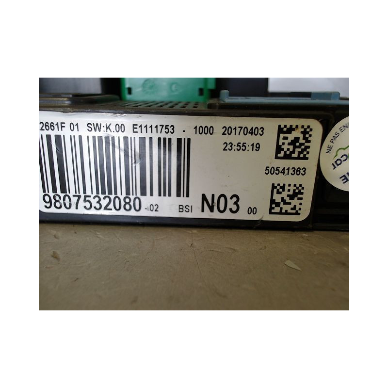 BOITIER GESTION HABITACLE PEUGEOT 2008