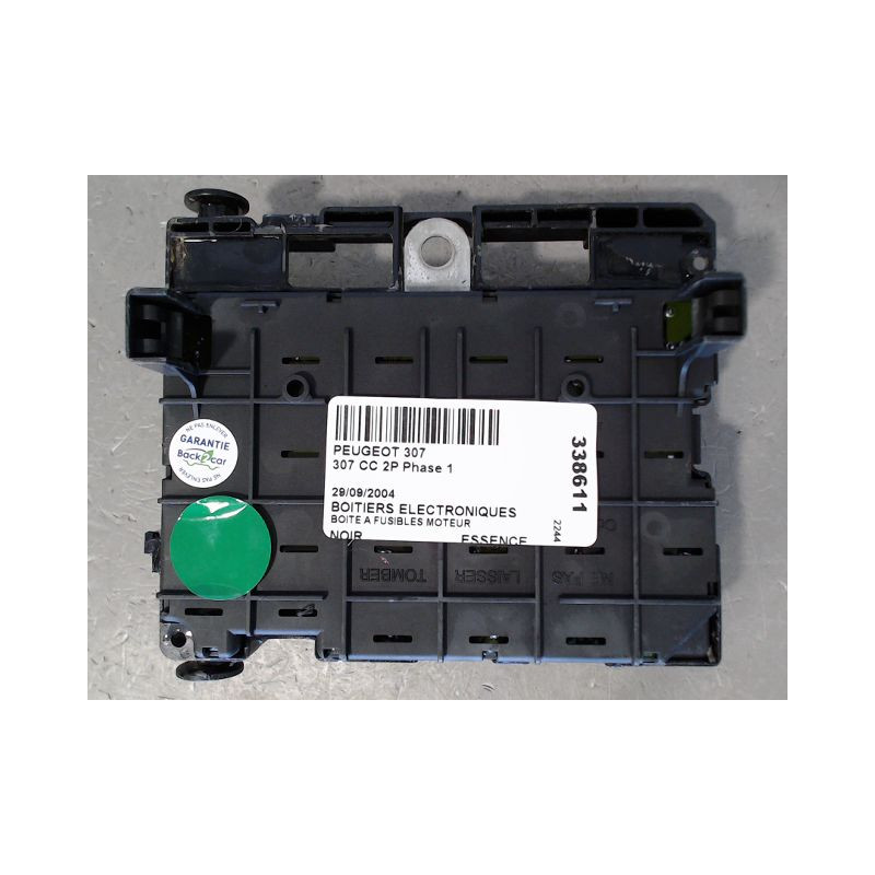 BOITE A FUSIBLES PEUGEOT 307 CC 2P Phase 1 2003-2005