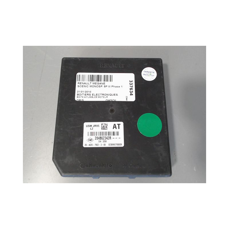 BOITE A FUSIBLES RENAULT SCENIC MONOSP. III Phase 1 2009-2011