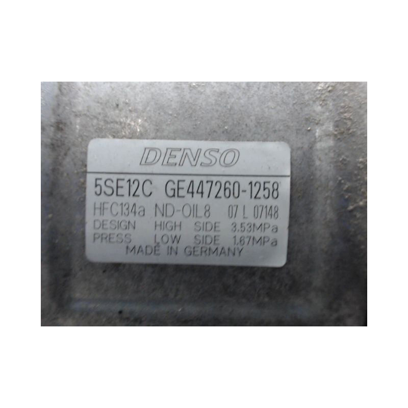 COMPRESSEUR AIR CONDITIONNE TOYOTA AURIS 2007-