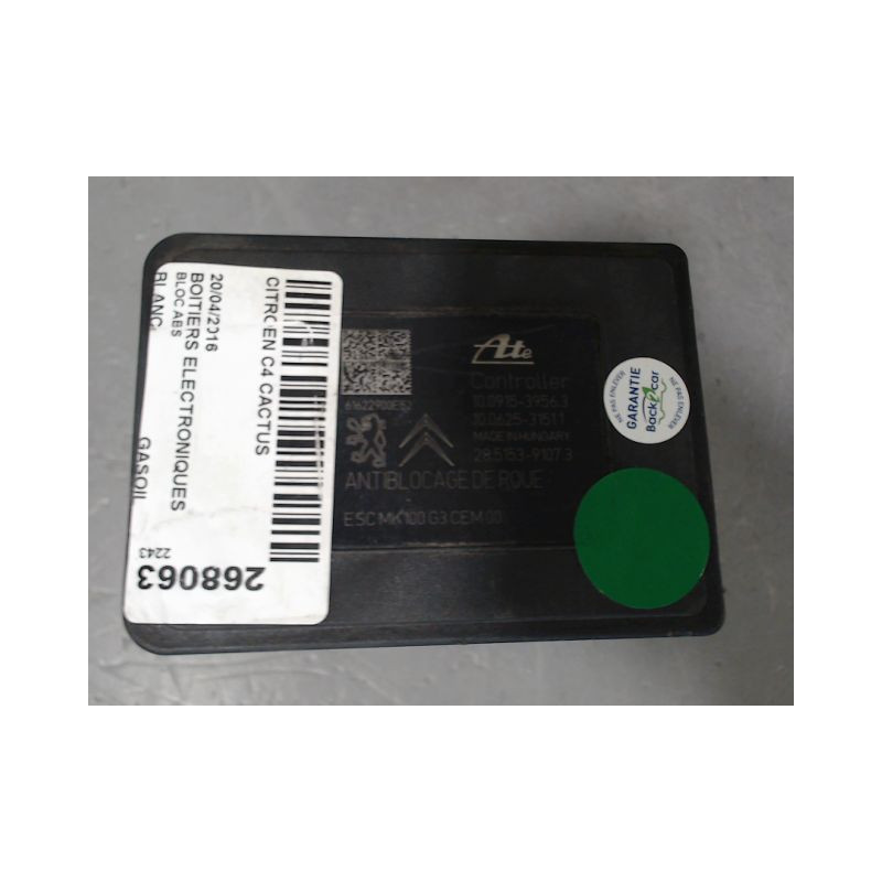 UNITE HYDRAULIQUE ABS CITROEN C4 CACTUS